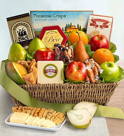 Ripe River Fruit & Cheese Gift Basket